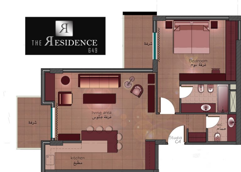 c4 - Superior One Bedroom Two Beds - 78m